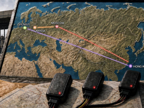 З Расеі ў Беларусь — і назад. Новы маршрут літоўскіх GPS-трэкераў